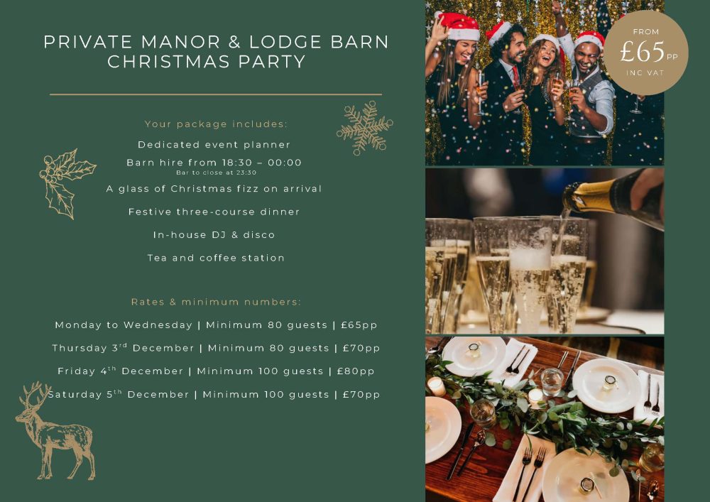 Knebworth Christmas Brochure 2026 8 - Private Manor & Lodge